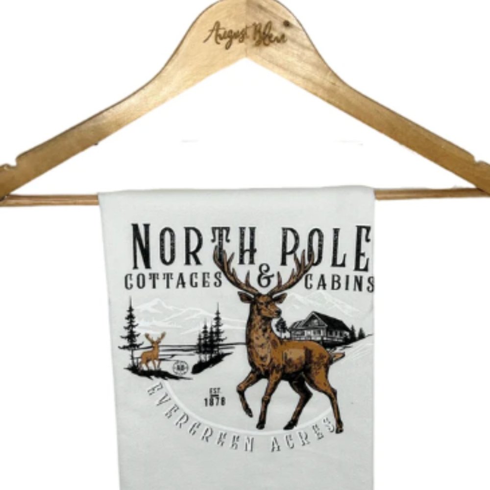 Evergreen Acres Tea Towel - August Bleu